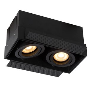 Lucide Trimless 2 Spot Inbouw Medium Zwart