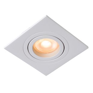 Lucide Tube 1 Spot Inbouw Vierkant Wit