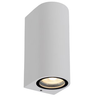 Lucide Zaro 2 Wandlamp Buiten IP44 Rond Wit