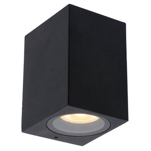 Lucide Zaro 1 Wandlamp Buiten IP44 Vierkant Zwart