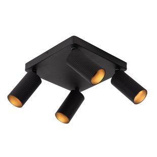 Lucide Clubs 4 Spot Zwart