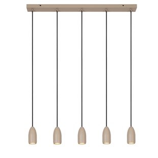 Lucide Evora 5 Cluster Hanglamp Lineair Taupe