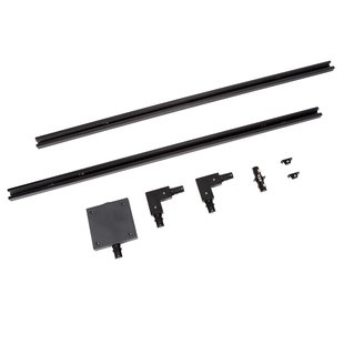 Lucide Track 1-fase Railsysteem 2 Meter Startersset Zwart