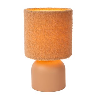Lucide Woolly Tafellamp Okergeel