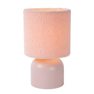 Lucide Woolly Tafellamp Roze