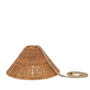 New Garden Calobra - hanglamp met oplaadbare lichtbron en afstandsbediening - 9W dimbare LED incl. - Ø 38 x 318 cm - IP54 - bruin