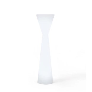 New Garden Konika - oplaadbare vloerlamp met afstandsbediening - Ø 46 x 170 cm - IP65 - wit - RGB + witte lichtkleur