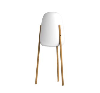 New Garden Rocket 145 - oplaadbare vloerlamp met zonnepaneel - Ø63,5 x 145 cm - 4,5W dimbare LED incl. - IP65 - wit