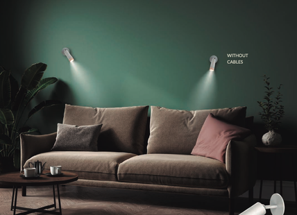 New Garden Roll 4 - oplaadbare opbouwspot - Ø4 x 12 cm - 3W dimbare LED incl. - zwart