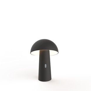 New Garden Shitake - oplaadbare buiten tafellamp - Ø16,5 x 25,5 cm - 7,5W LED incl. - IP44 - zwart
