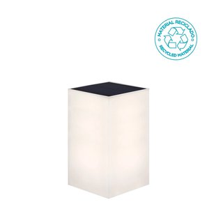 New Garden Wally - wandlamp op zonne-energie met afstandsbediening - 12 x 12 x 18 cm - 5W LED incl. - IP65 - wit - warm witte lichtkleur
