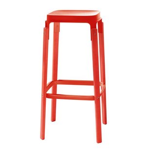 Magis Steelwood Barkruk Rood 78cm