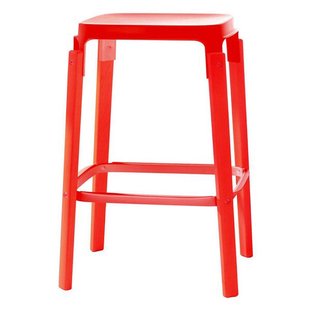 Magis Steelwood Barkruk Rood 68cm