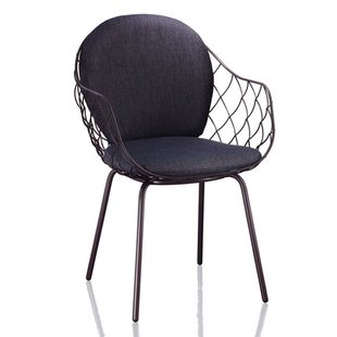 Magis Piña Armchair Tuinstoel Met Rugkussen Bruin Magis Piña Armchair Tuinstoel Met Rugkussen Bruin