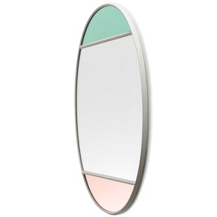 Magis Vitrail Spiegel Ovaal Lichtgrijs