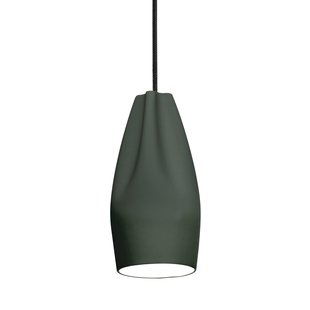 Marset Pleat Box&Oslash;13 Hanglamp &Oslash;11.5 Donkergroen/wit