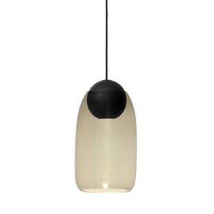 Mater Design Liuku Hanglamp Ball Zwart Eiken Smoke