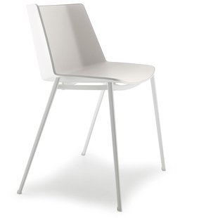 MDF Italia A&iuml;ku Tapered Stoel Wit - Light Grey