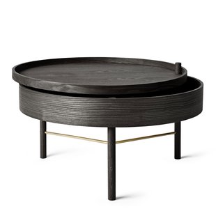 Audo Copenhagen Turning Salontafel Zwart Essen/messing