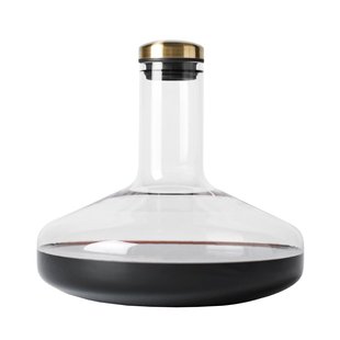 Audo Copenhagen Wine Breather Deluxe Decanteerkaraf Transparant/messing