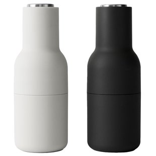 Audo Copenhagen Bottle Grinder Peper- En Zoutmolen Ash/Carbon Staal Audo Copenhagen Bottle Grinder Peper- En Zoutmolen Ash/Carbon Staal