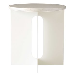 Audo Copenhagen Androgyne Bijzettafel&Oslash;40 Ivoor Crystal Rose Marmer