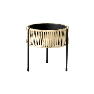 Audo Copenhagen Umanoff Plantenbak&Oslash;27 Zwart/rattan