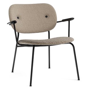 Audo Copenhagen Co Fauteuil Gestoffeerd Lupo Sand Zwart Eiken