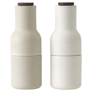 Audo Copenhagen Bottle Grinder Peper- En Zoutmolen Keramiek Sand Walnoot