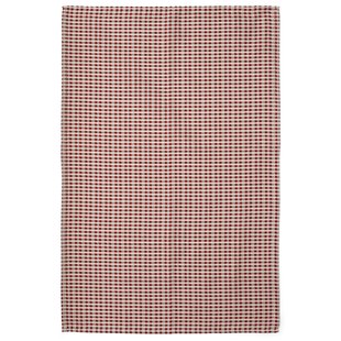 Audo Copenhagen Troides Theedoek Set Van 2 Burnt Sienna/wit