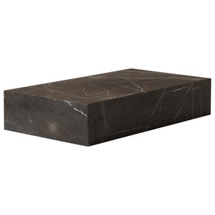 Audo Copenhagen Plinth Grand Salontafel 137x76 Kendzo Marmer Grijs