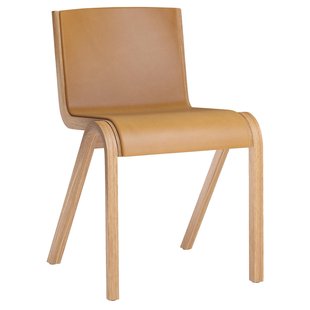 Audo Copenhagen Ready Eetkamerstoel Naturel Eiken Gestoffeerd Leder Dakar 0250