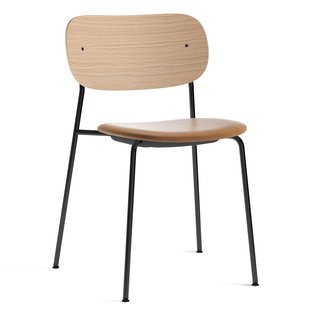 Audo Copenhagen Co Eetkamerstoel Zitting  Dakar 0250 Naturel Eiken/zwart