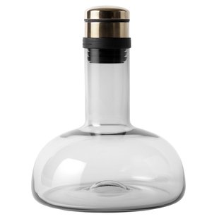 Audo Copenhagen Wine Breather Decanteerkaraf Smoke/messing
