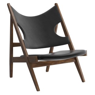 Audo Copenhagen Knitting Fauteuil Walnoot Leder Dakar 0842