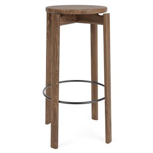 Audo Copenhagen Passage Barkruk H75 Walnoot/zwart