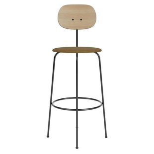 Audo Copenhagen Afteroom Bar Plus Barkruk H107 Zitting Boucl&eacute; 06 Naturel Eik