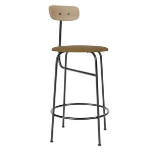 Audo Copenhagen Afteroom Counter Barkruk H92 Zitting Boucl&eacute; 06 Naturel Eiken