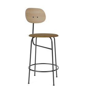 Audo Copenhagen Afteroom Counter Plus Barkruk H97 Zitting Boucl&eacute; 06 Naturel