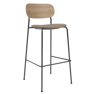 Audo Copenhagen Co Bar Barkruk H105 Zitting Si&euml;rra 1611 Naturel Eiken