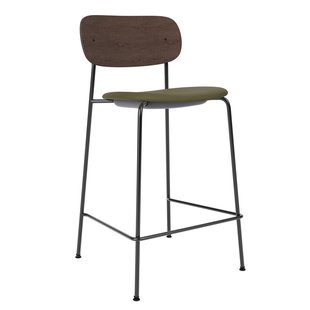 Audo Copenhagen Co Counter Barkruk H97 Zitting Si&euml;rra 0441 Donker Eiken