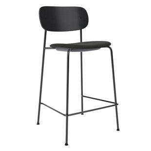 Audo Copenhagen Co Counter Barkruk H97 Zitting Re-wool 0198 Zwart Essen