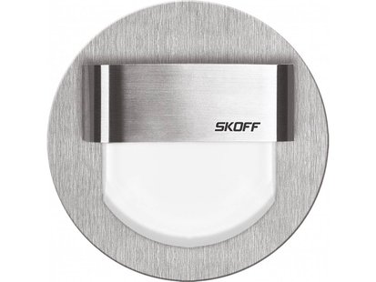 Skoff Tango LED - inbouw wandverlichting - Ø 73 mm - 0,8W LED incl. - 10Vdc - IP66 - inox - 6500K