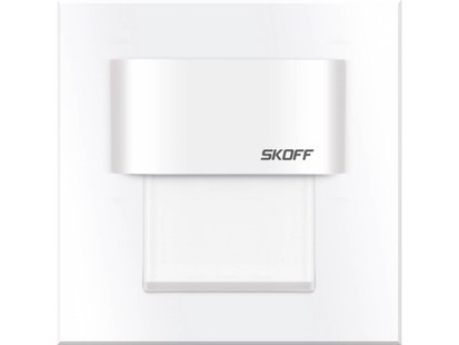 Skoff Tango Mini LED - inbouw wandverlichting - 60 x 60 mm - 0,4W LED incl. - 10Vdc - wit - 4000K