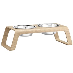 MiaCara Desco Hondenvoerbak Medium Essen Naturel