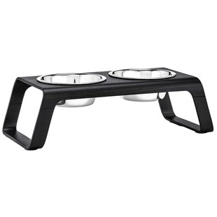 MiaCara Desco Hondenvoerbak Medium Essen Zwart