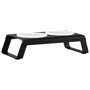 MiaCara Desco Kattenvoerbak Porselein Zwart