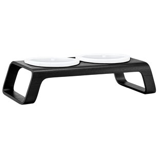 MiaCara Desco Kattenvoerbak Porselein Essen Zwart