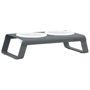 MiaCara Desco Kattenvoerbak Porselein Grijs