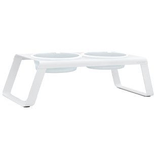 MiaCara Desco Hondenvoerbak Porselein Large Wit